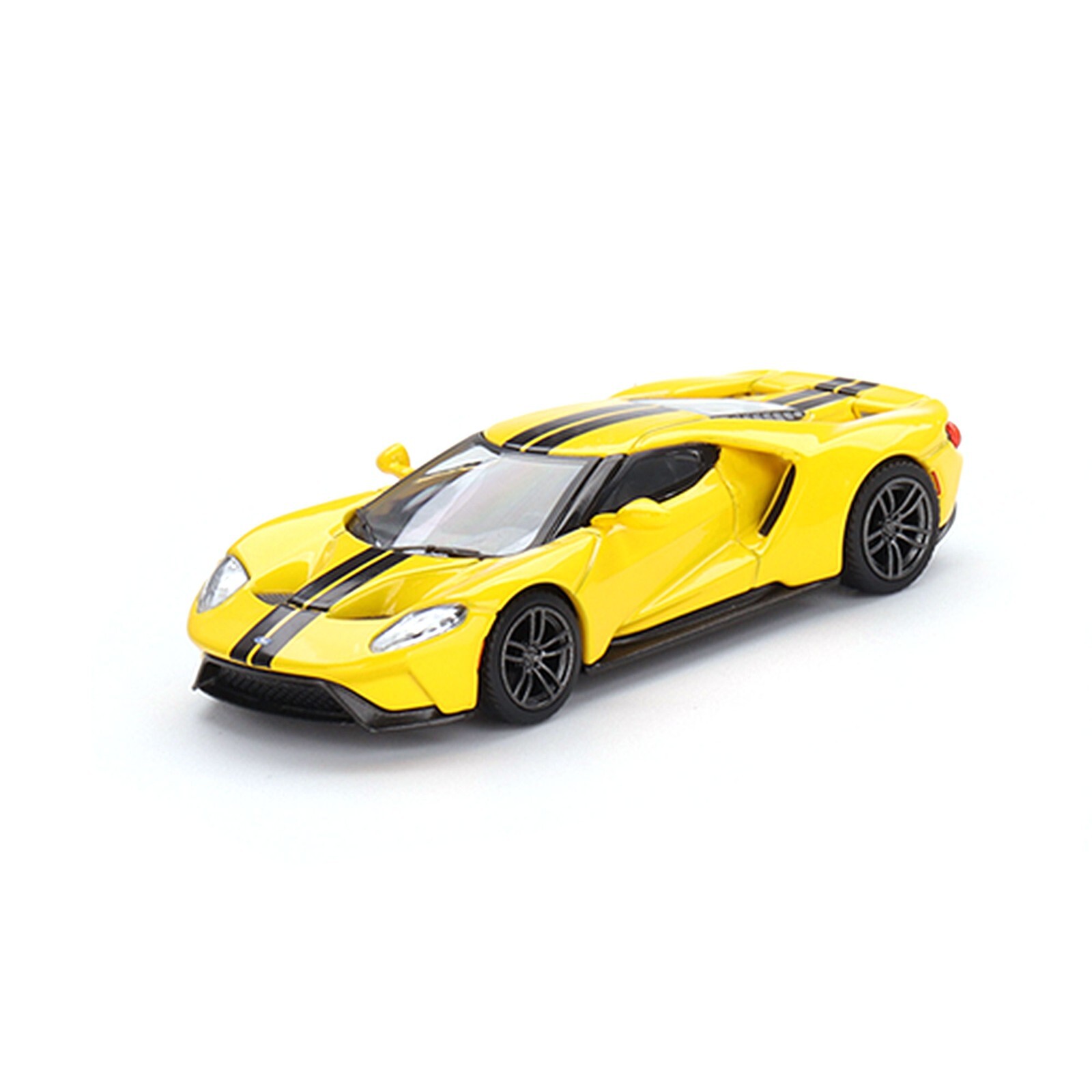 Ford GT 1:64 Modellauto Miniatur 1/64 Triple Yellow Black Gelb Schwarz MGT00613