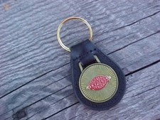 DODGE LIL RED EXPRESS TRUCK GOLD LEATHER KEY FOB NOS CUSTOM-MADE HIGH-QUALITY