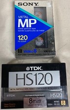 SONY Video 8 Cassette Metal MP 120 minutes P6-120MP New lot tel hs120 8mm sealed