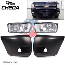 Front Bumper Driving Fog Light Withbumper End Fit For 07-13 Chevy Silverado1500 Front Bumper Driving Fog Light Withbumper End Fit For 07-13 Chevy Silverado1500