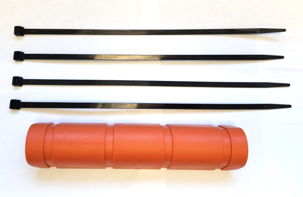 Protettore Tubo Giardino Protettore Per Tubi Epha 12'' X 5'' Arancione Con Fascette - Guard Tubo Per Giardino, Officina Protezione Tubo Arancione