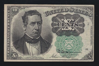 【a.y.ページ】 US 10c Fractional Currency Note FR 1264 Ch CU Position I-31 | eBay