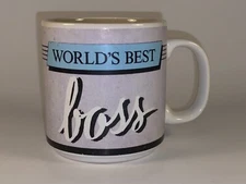 World's Best Boss Ceramic Mug Coffee Cup Gift Papel