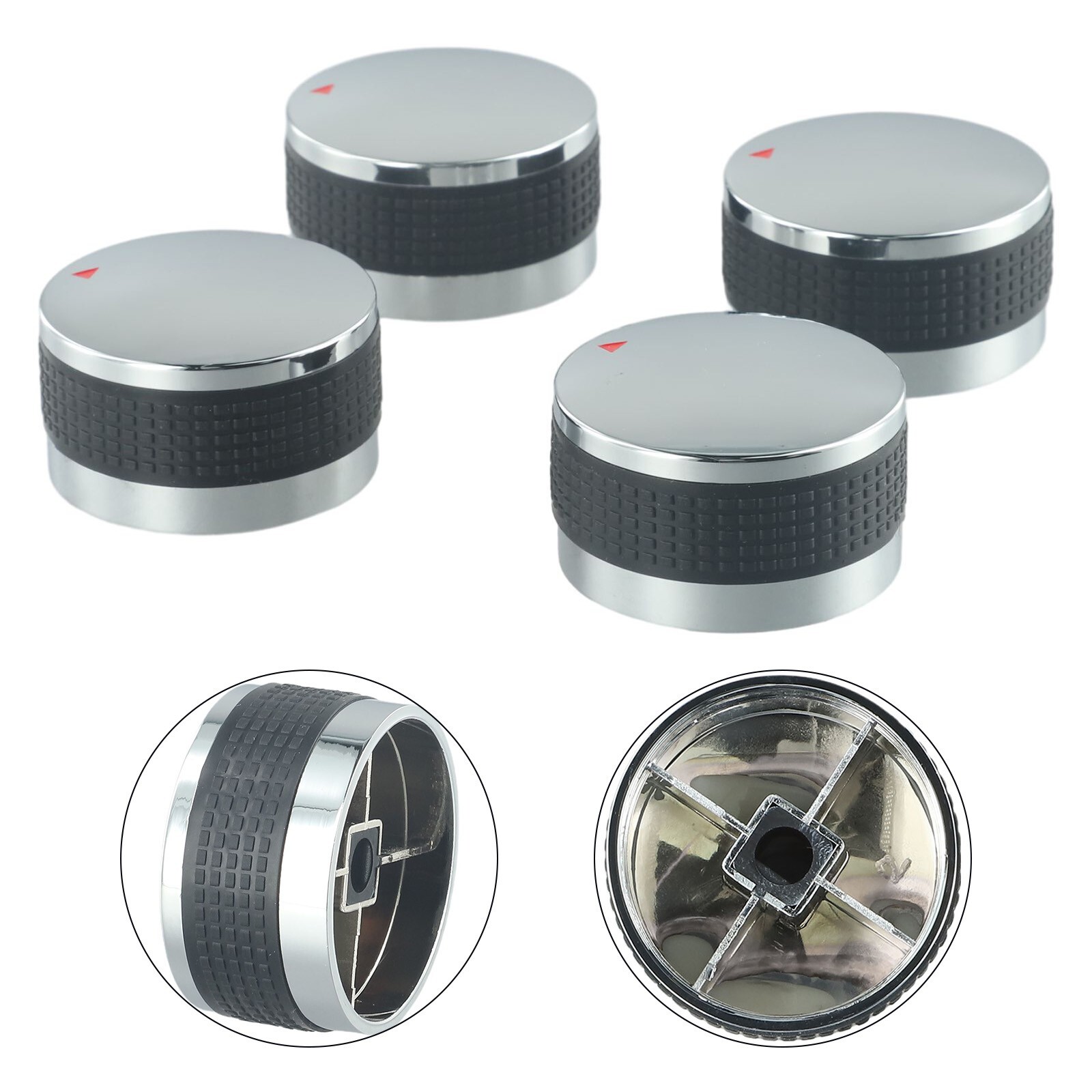 Gas Grill Knobs Replacement for BBQ Grills Pack of 4 ABS Plastic