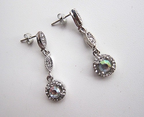 Rainbow Multi-colour Crystal \Mystic Topaz Style, S.P. Necklace. - Picture 73 of 92