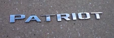Jeep Patriot emblem letters badge decal logo chrome OEM Factory Genuine Original