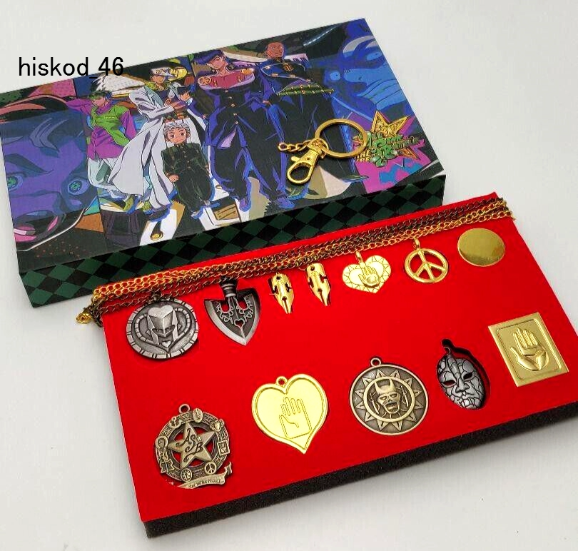 JOJO ゴールドチャームセット ICHIBAN KUJI JOJO'S BIZARRE ADVENTURE - GOLDEN WIND - H PRIZE