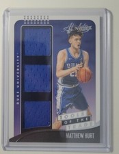 2021-22 Chronicles Absolute Tools of the Trade Matthew Hurt #ATT-MH Duke