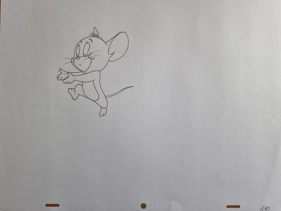 WARNER BROS Animation Art Cel Production Drawing Tom & Jerry MOUSE #72 - Image 1 of 1