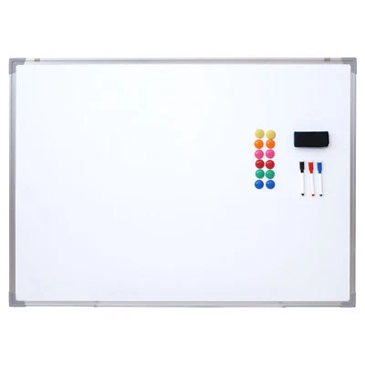 Whiteboard MCW-C84, Magnettafel Memoboard Pinnwand, inkl. Zubehör, 110x80cm