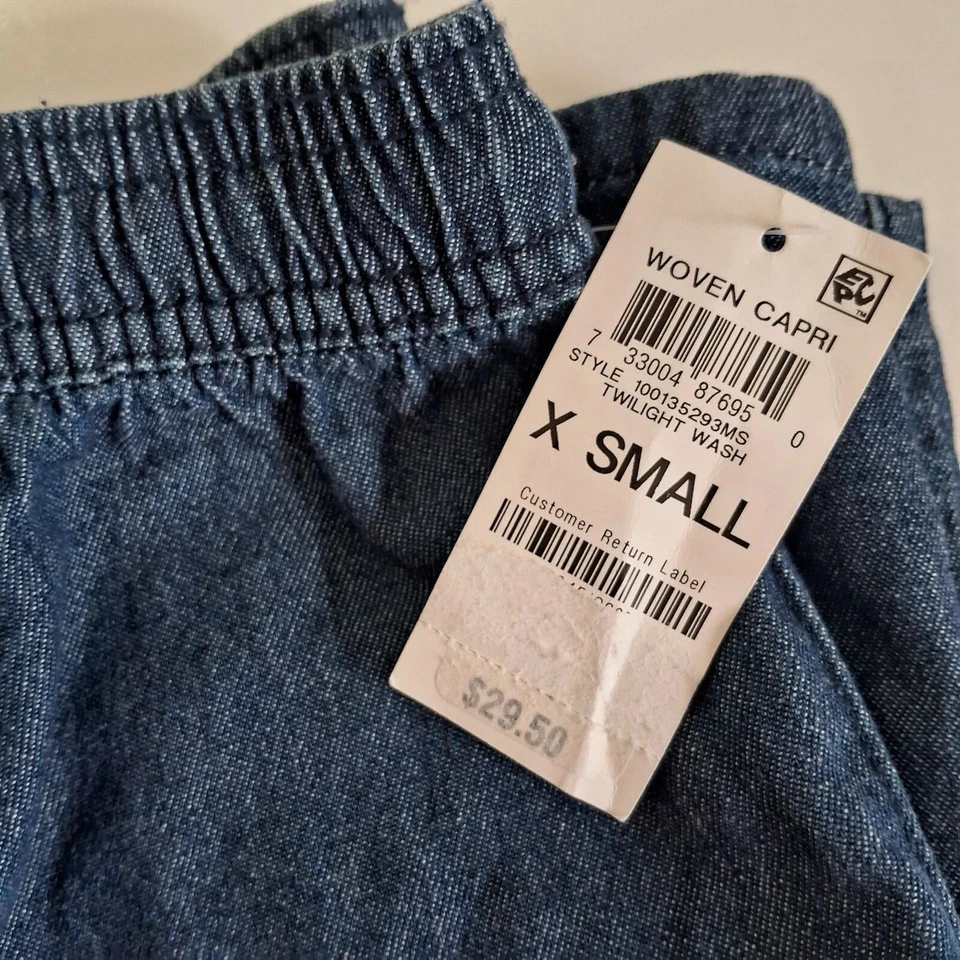 Karen Scott Women's Capri Twilight Wash Color Blue Size XSmall - Image 3 of 4