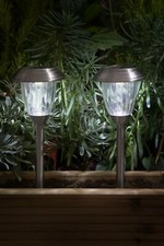 Stainless Steel Lantern Border light Twin Pack by Noma