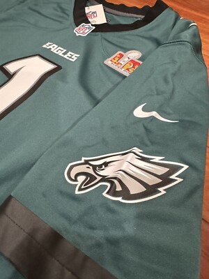 Nike Jalen Hurts Midnight Green Philadelphia Eagles Super Bowl LIX