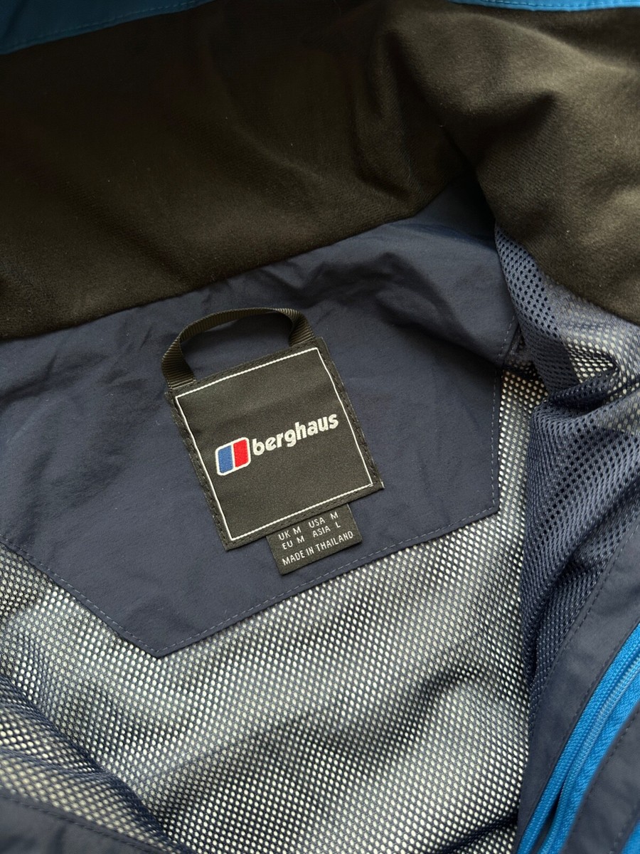 Men's BERGHAUS GORE-TEX Jacket Hooded Blue Size M | eBay