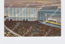 PPC Postcard IN Indiana Lafayette Purdue University Interior View Hall Of Music