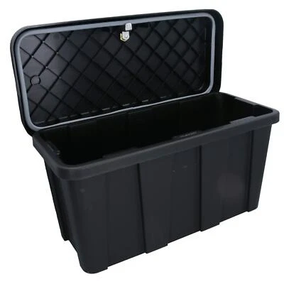 AB TOOLS Trailer Truck Plastic Lockable Tool Box Chest Locker Storage 21.5” x 12” x 10”