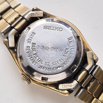 SEIKO 4206-0331 Automatic Watch japan 17 jewels gold | eBay