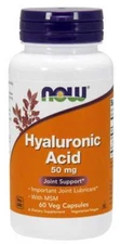Now Foods Hyaluronic Acid with MSM 60 Veg Capsules 02/2026EXP