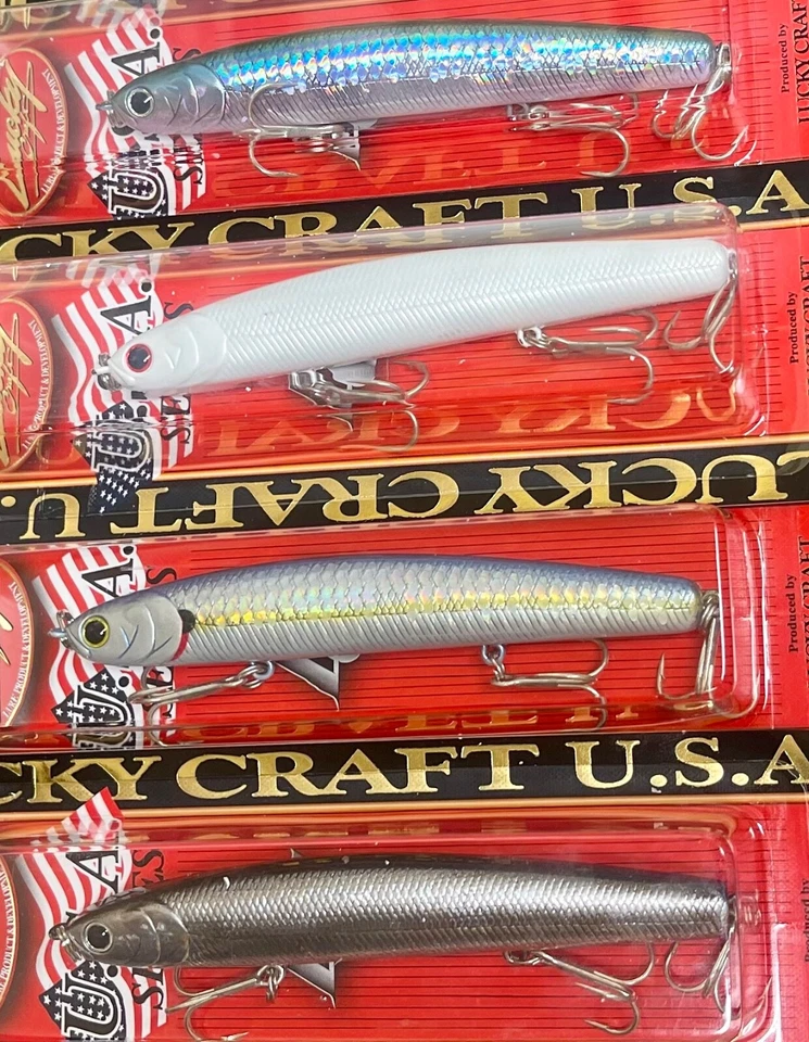 LÁPIZ DE HUNDIMIENTO LUCKY CRAFT WANDER SLIM 110 3/4 OZ SIN LABIOS ALETEO MINNOW Foto 4 de 4