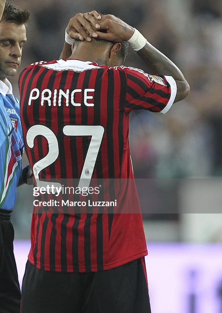 AC MILAN Player Issue jersey 2011/12 #27 PRINCE Champions League