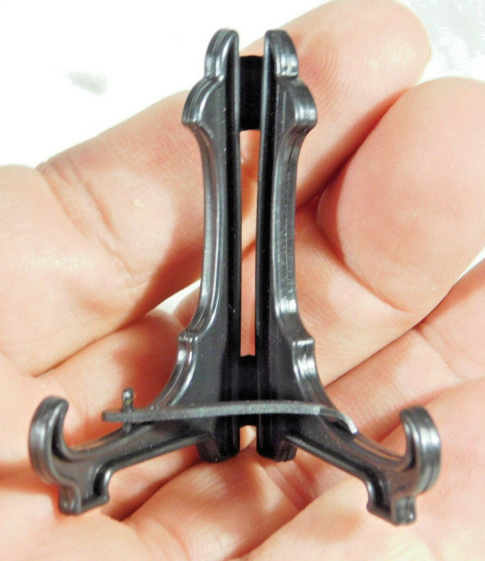 Easel Display Stand Lot of FIVE! Mini Size Plastic Folding Black Color