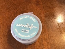 snorelief Anti-snoring nose vents new 4 pack 