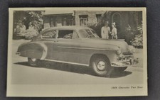 1949 Chevrolet Fleetline 2-Door Sedan Postcard Excellent Original 49