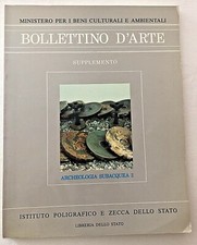 BOLLETTINO D'ARTE Supplemento al n.29 ARCHEOLOGIA SUBACQUEA 2 1985 Isole Eolie  
