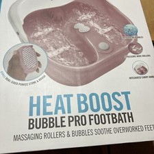 Homedics Heatboost Bubble Pro Footbath NIB