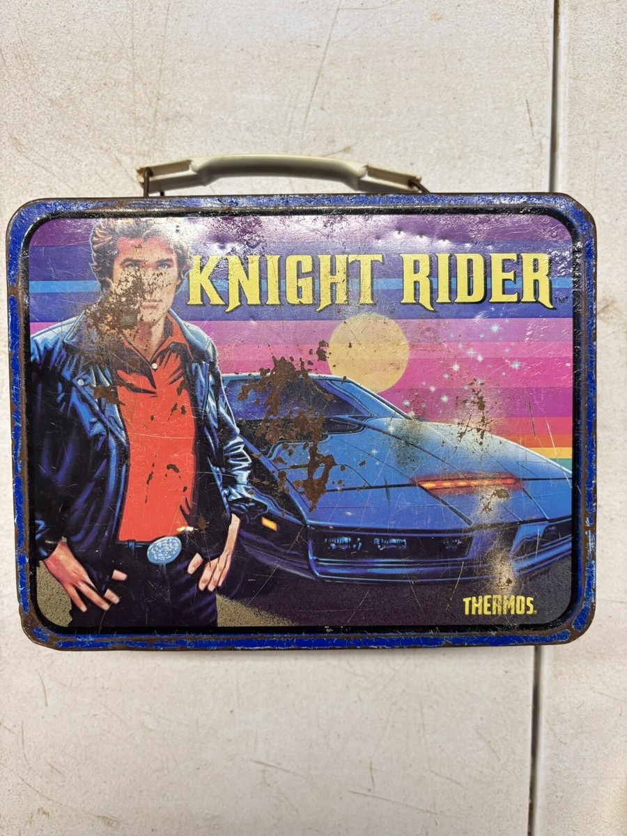 KNIGHT RIDER Vintage 1982/83 Tin Metal Lunch Box David Hasselhoff