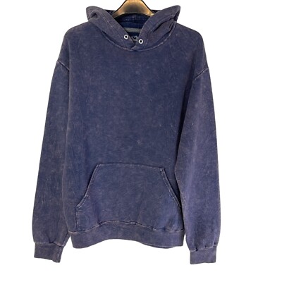 Urban Outfitters Renewal Hoodie Acid Wash Distressed Fleece Fruit of the  Loom