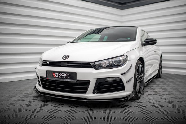 Front Flaps FüR Volkswagen Scirocco R Mk3 Schwarz Hochglanz Spoiler-image