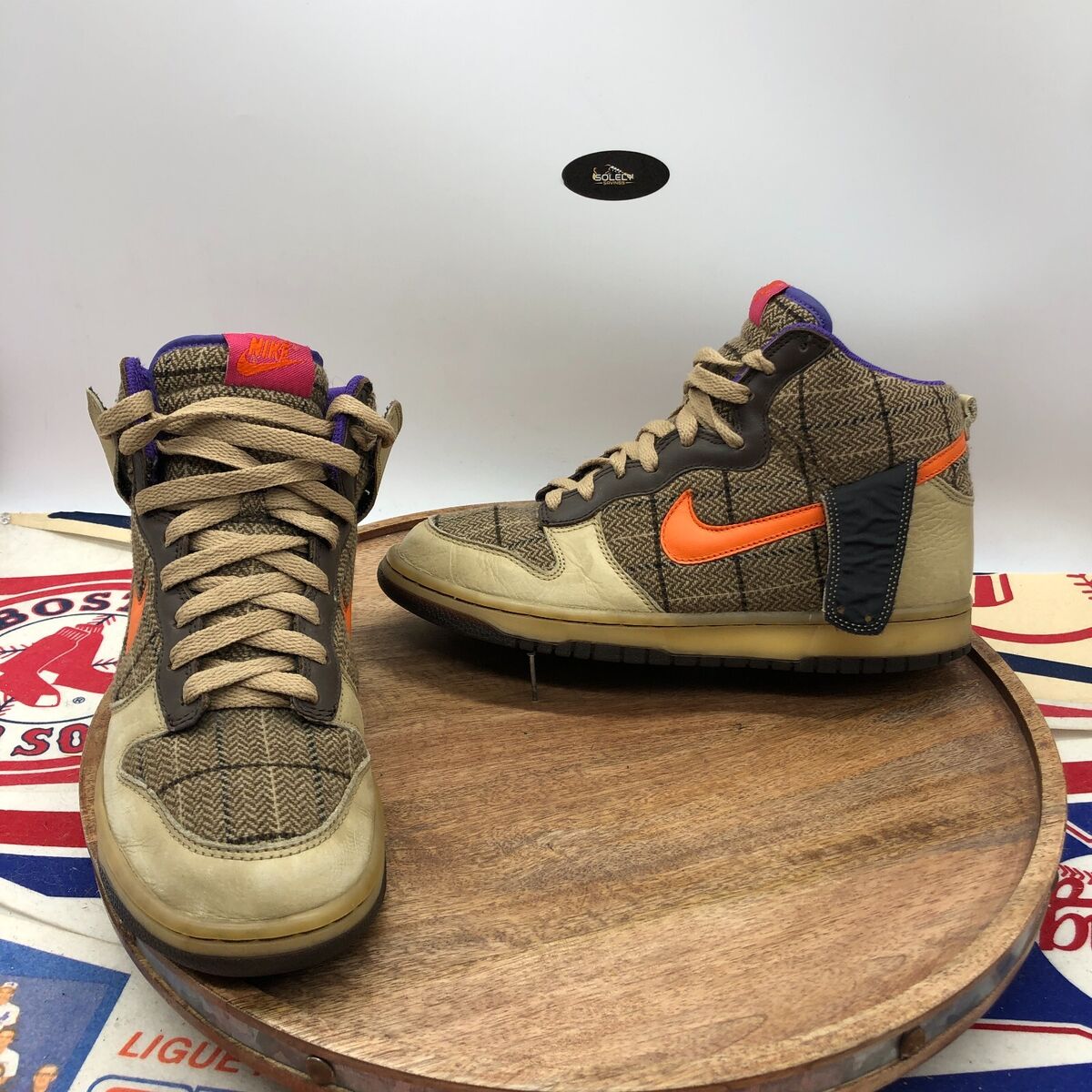 Nike Men's Dunk High Premium 'Tweed Orange Blaze' 312786-283 Nike Men's Dunk High Premium 'Tweed Orange Blaze' 312786-283