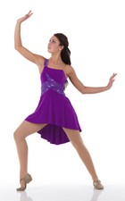 Child 6X7 Purple Lyrical Ballet Dance Dress Costume