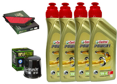 INSPEKTION KAWASAKI ZX 14 2006 2011 CASTROL ÖL 10W40 ÖLFILTER LUFT HIFLO