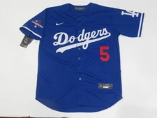 Freddie Freeman #5 L.A. Dodgers 2024 World Series Champions Jersey Blue