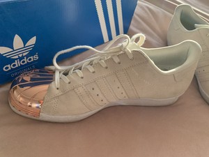 adidas superstar metal toe rose gold