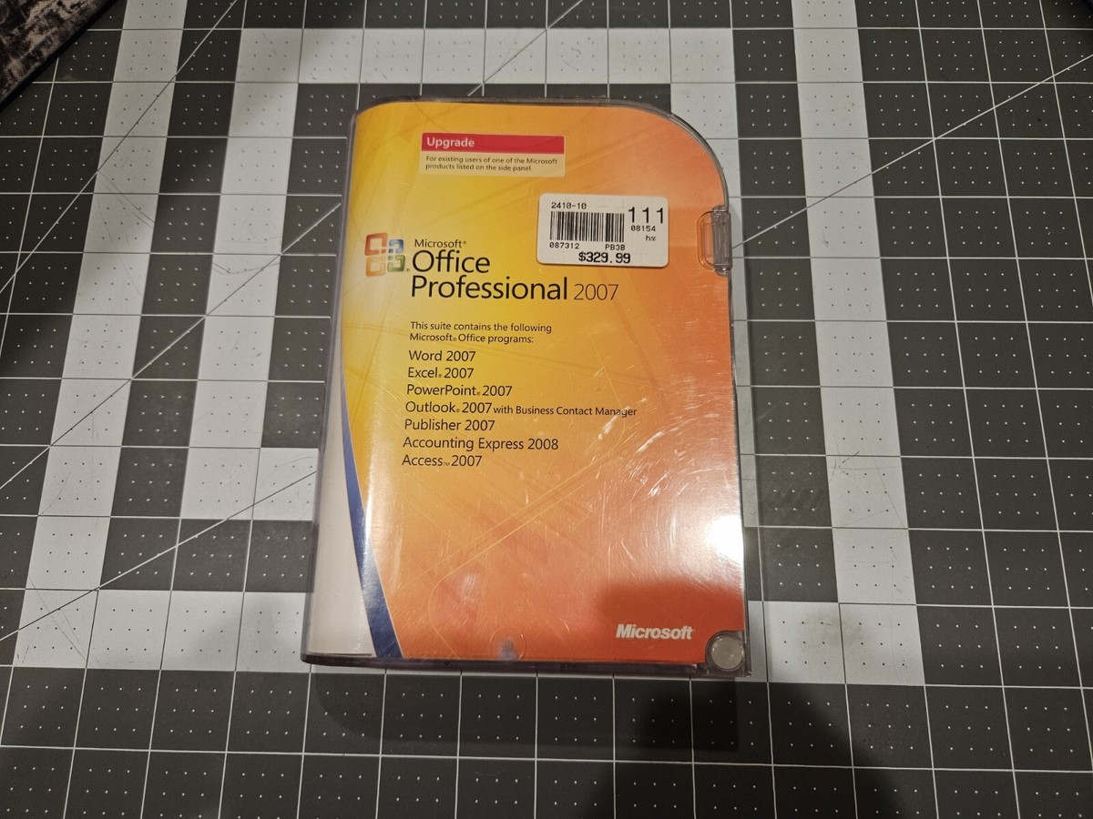 Microsoft Office Professional Upgrade 2007 Windows CD ***Used