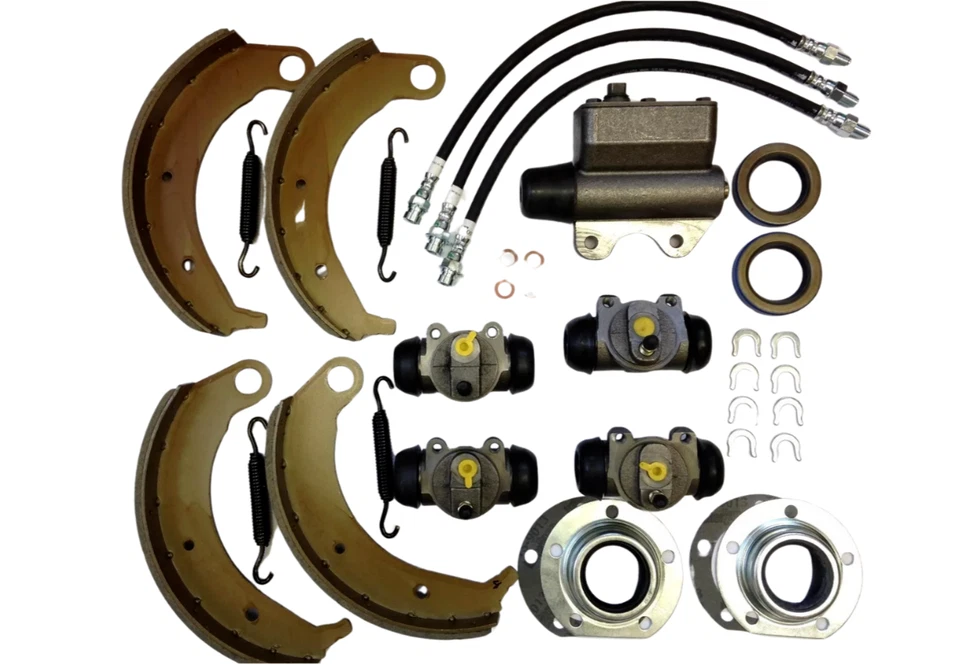 Kit de revisão de sapatas de freio 11" dianteiro e traseiro esquerdo direito Dodge Chrysler DeS 1938 - Imagem 2 de 4