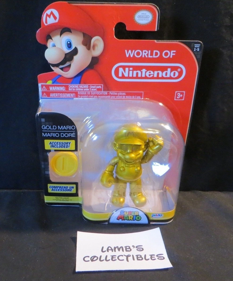 Jakks pacific Figure Super Mario Bros Feline Mario Nitendo 10 cm Golden