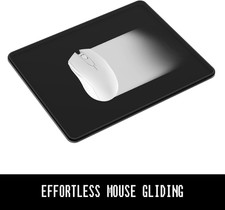 Mouse Pad, 30 Thicker Black Computer Pad, Anti-Slip Rubber Mouse Mat with St...