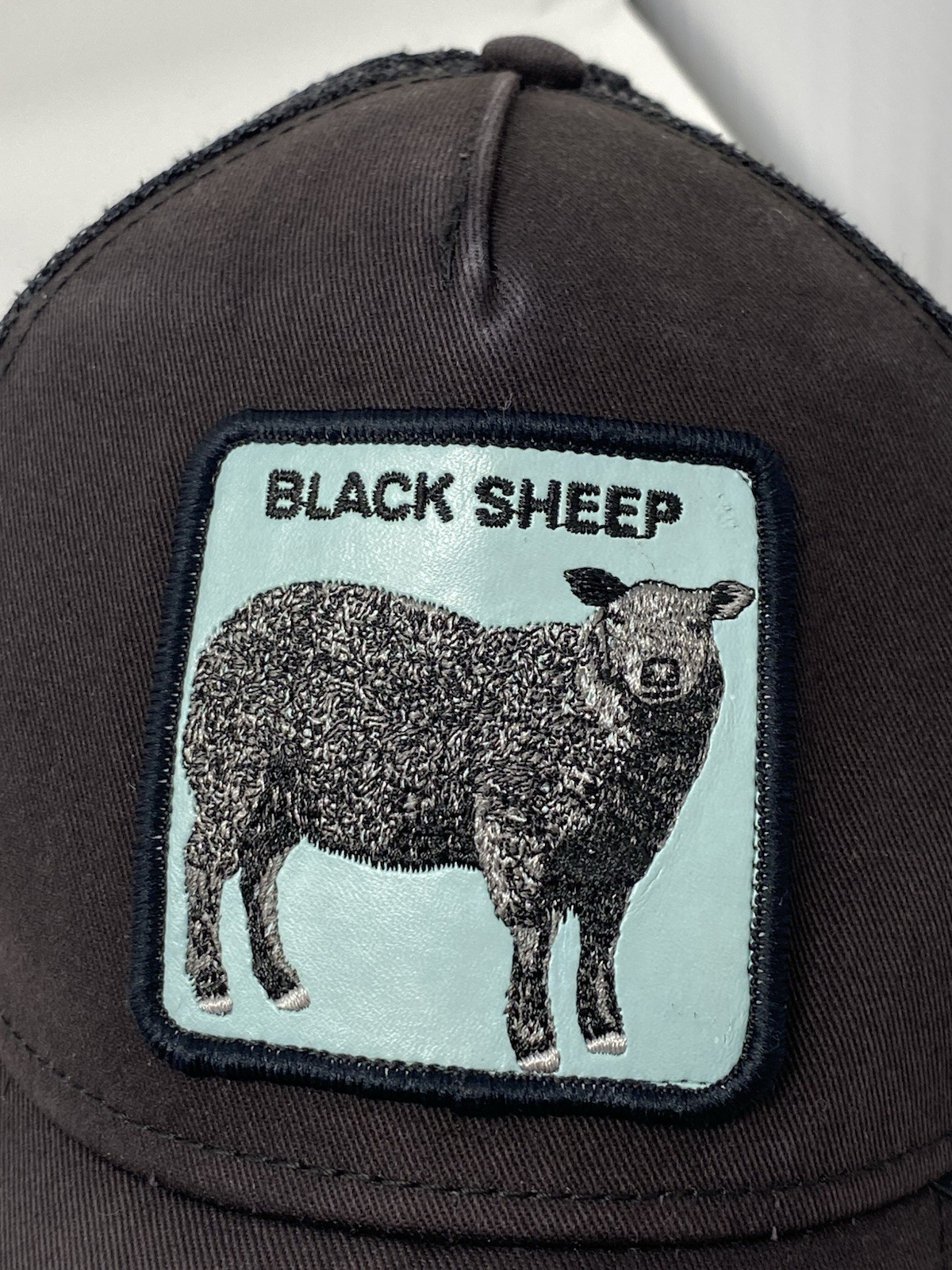 Black Sheep Hat Cap Snap Back Trucker Patch Blk M… - image 6