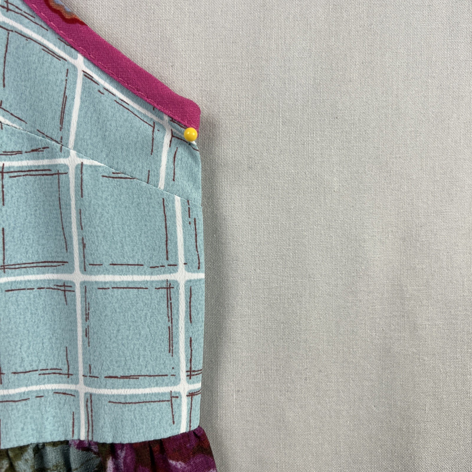 Oddi Dress Womens Medium Shift Patchwork Sleevele… - image 2