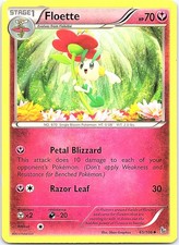 Floette Flashfire 65/106 Uncommon Pokemon Near Mint Pokemon Card