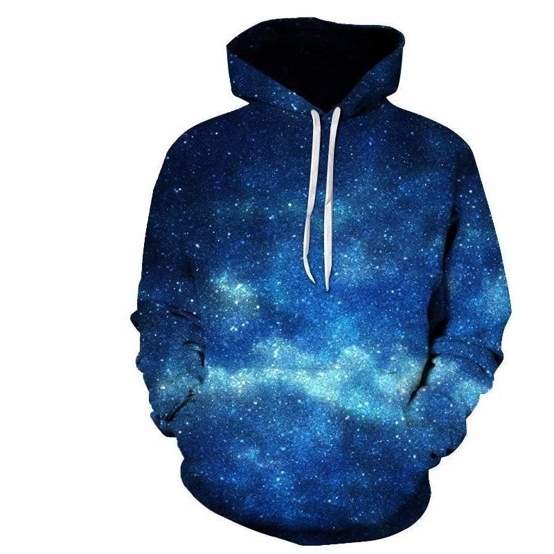 Unisex Blue Starlight Hoodie Men&Woman S-5XL