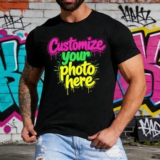 Personalized Custom T-Shirt Customized w/Photo, Text, Logo shirt S-3XL