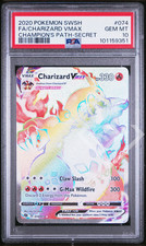 Pokémon Card Charizard VMAX Secret Hyper 74/73 - Champion's Path PSA 10 English
