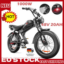 Bicicletta Elettrica 2000W Uomo 48V23AH Fatbike 20 Pollici E-Mountain Bike Pedelec 50KM/H