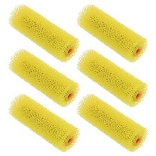 6 Pcs 4 Inch Length Paint Roller Yellow Texture Sponge House Painting Supplies