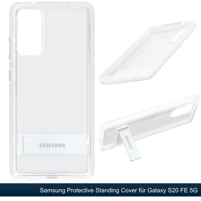 Original Samsung Galaxy S20 FE Clear Case Protective Standing Cover Transparent
